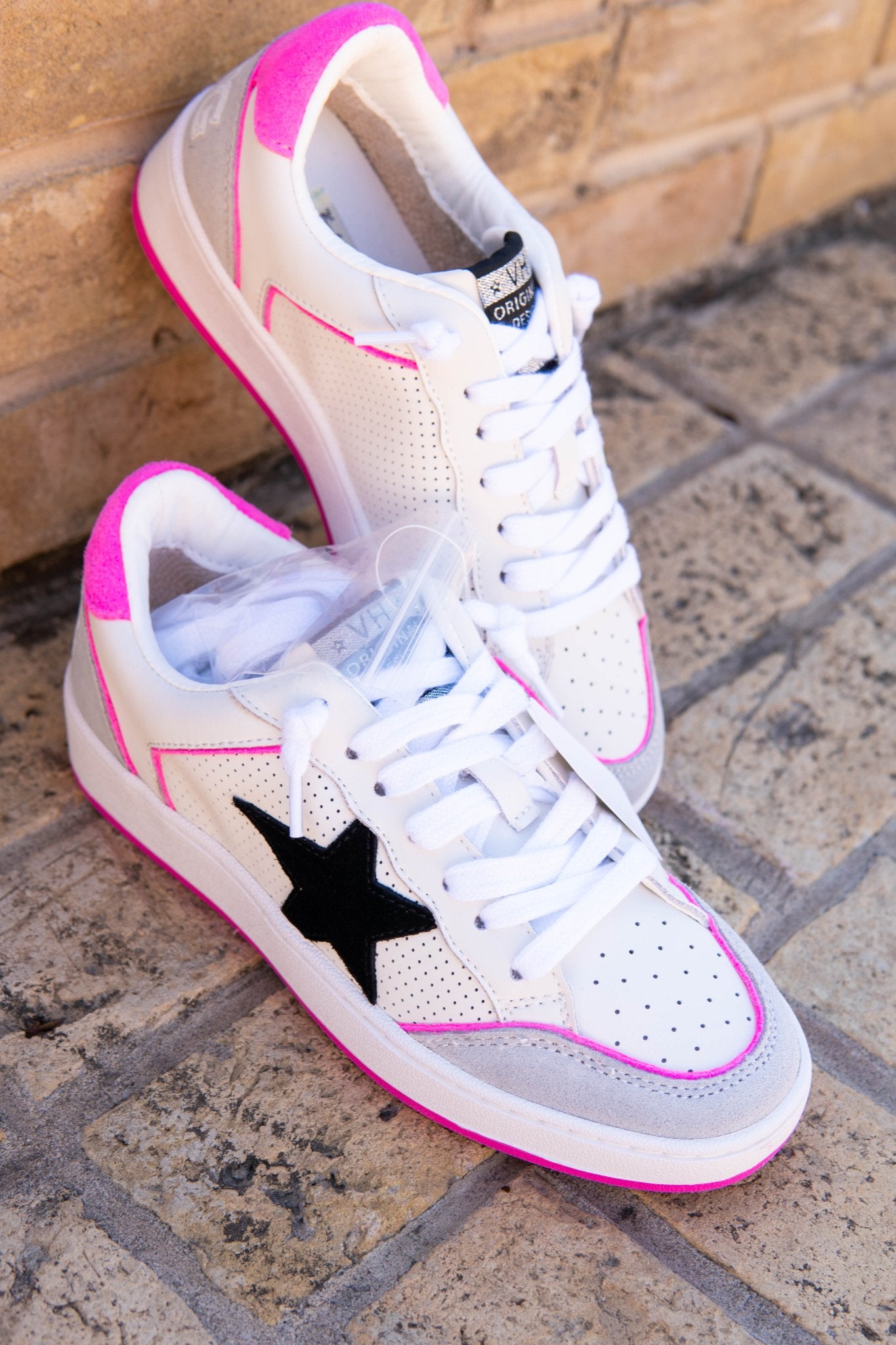 Delma 2 White/Fuchsia/Multi Sneaker - Southern Soule Designs