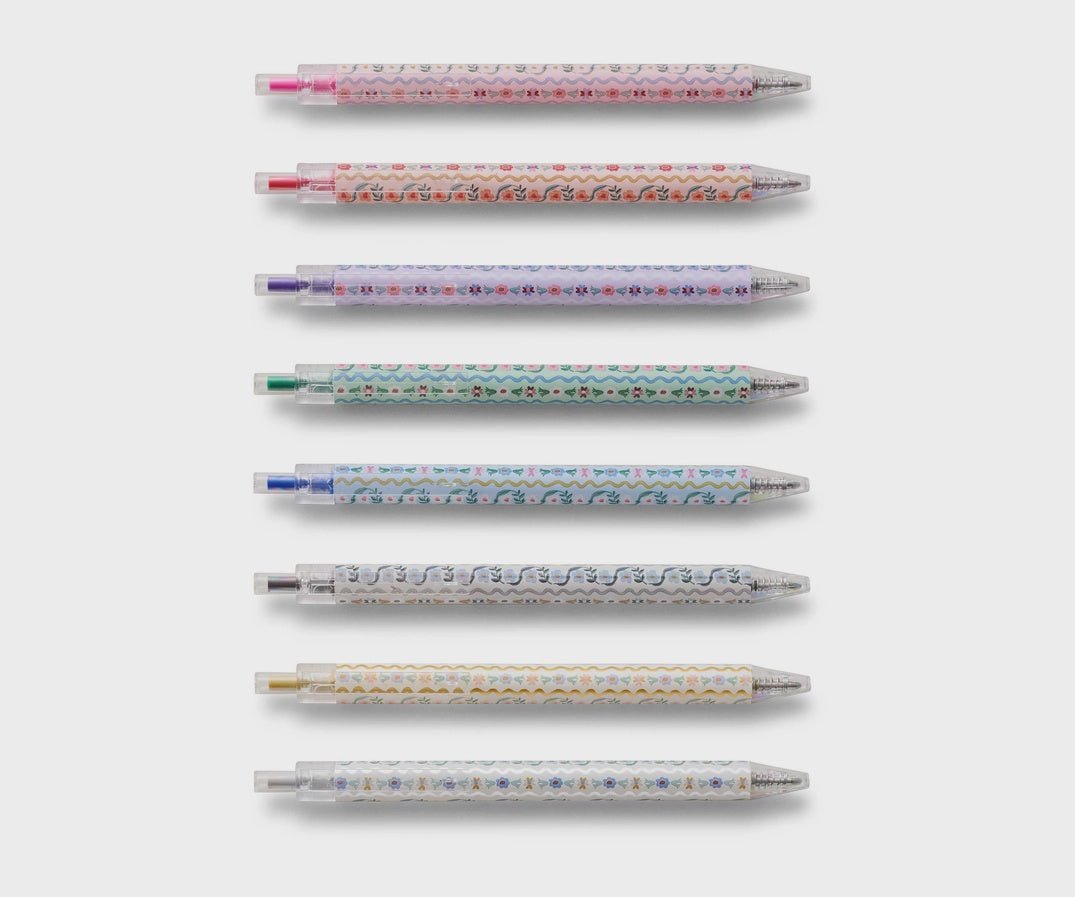 Delphine Gel Pen Set of 8 PAS006 - Southern Soule Designs