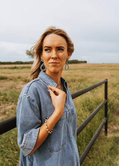 Denim Tunic Dress D4231 - Southern Soule Designs