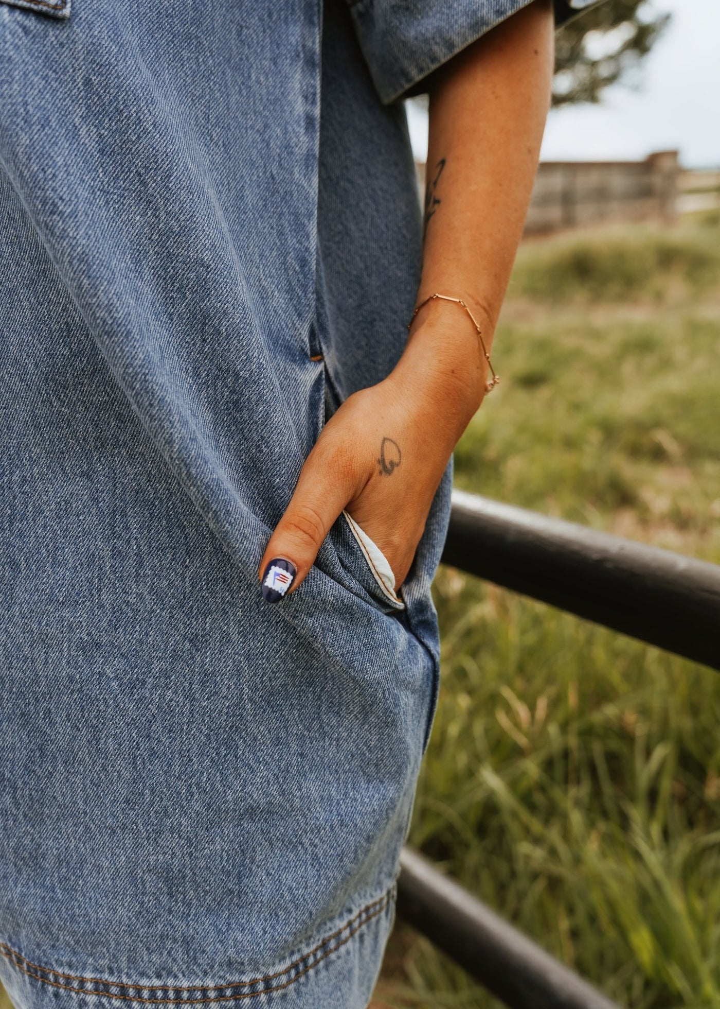 Denim Tunic Dress D4231 - Southern Soule Designs