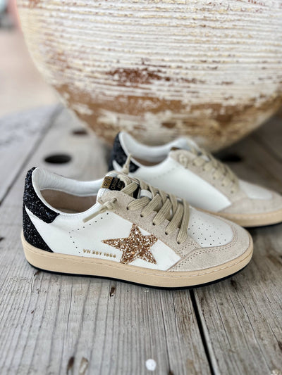 Denisse 34 Blk/Gold Glitter Star - Southern Soule Designs