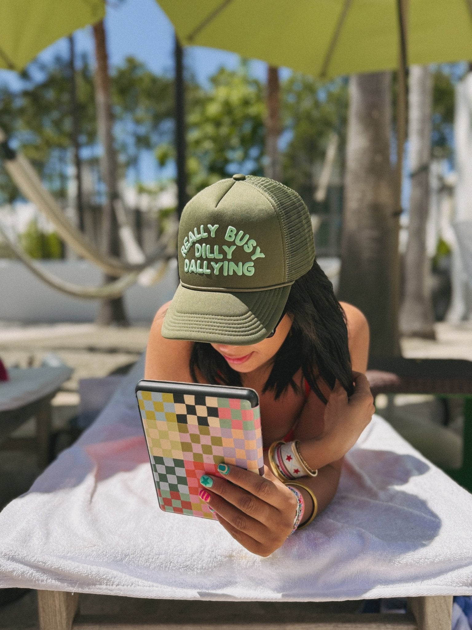 Dilly Dally Cap - Green - Southern Soule Designs