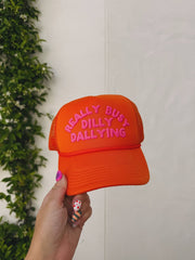 Dilly Dally Cap - Orange - Southern Soule Designs