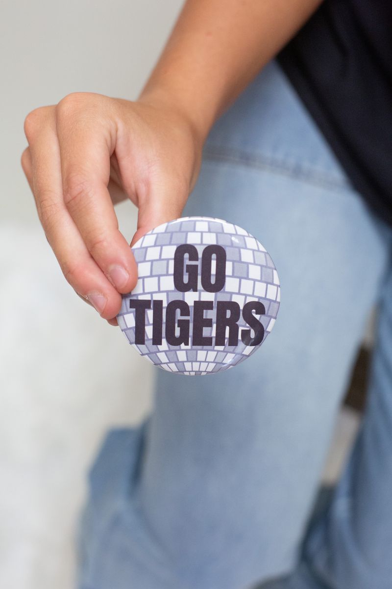Disco Tigers Button - Southern Soule Designs