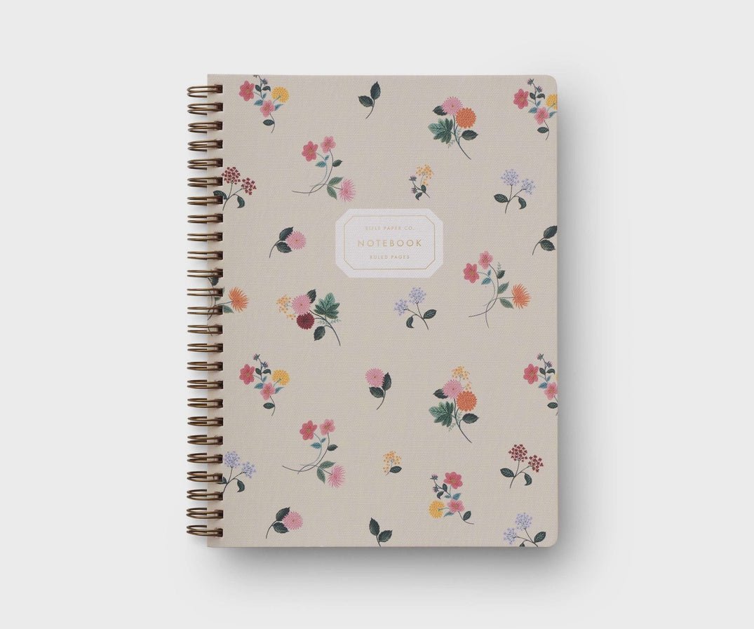 Ditsy Dahlia Spiral Notebook JSM016 - Southern Soule Designs