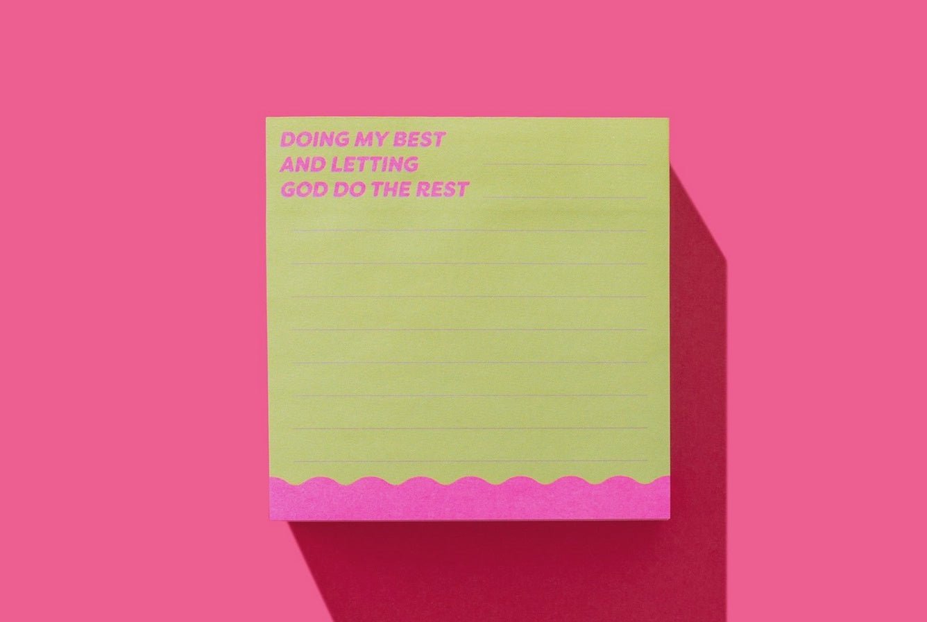 "Doing My Best" Sticky Notes Pad - Southern Soule Designs