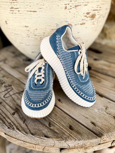Dolce Vita Dolen Blue Multi Denim Sneaker - Southern Soule Designs