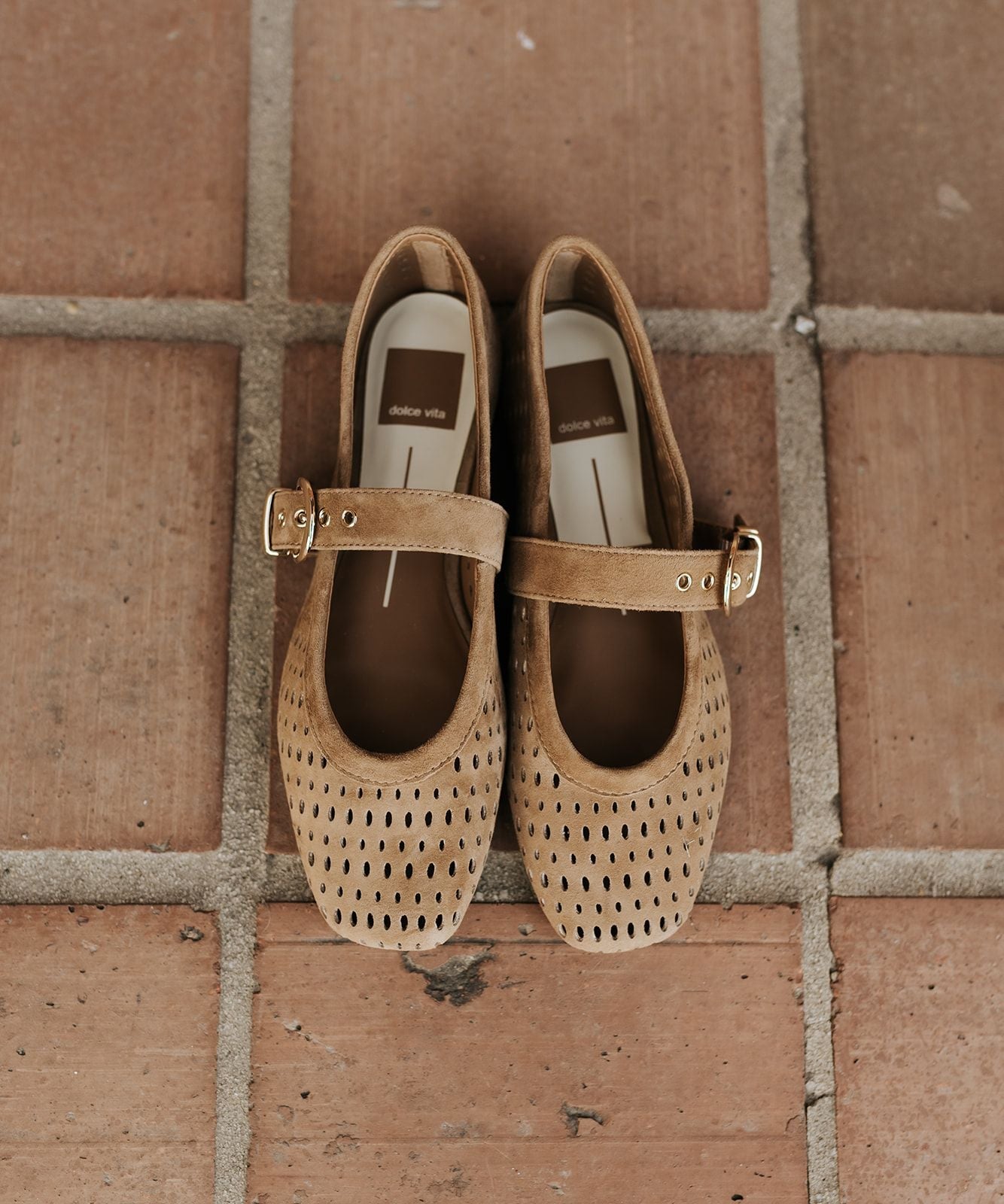Dolce Vita Mikel Light Brown Perforated Suede - Southern Soule Designs