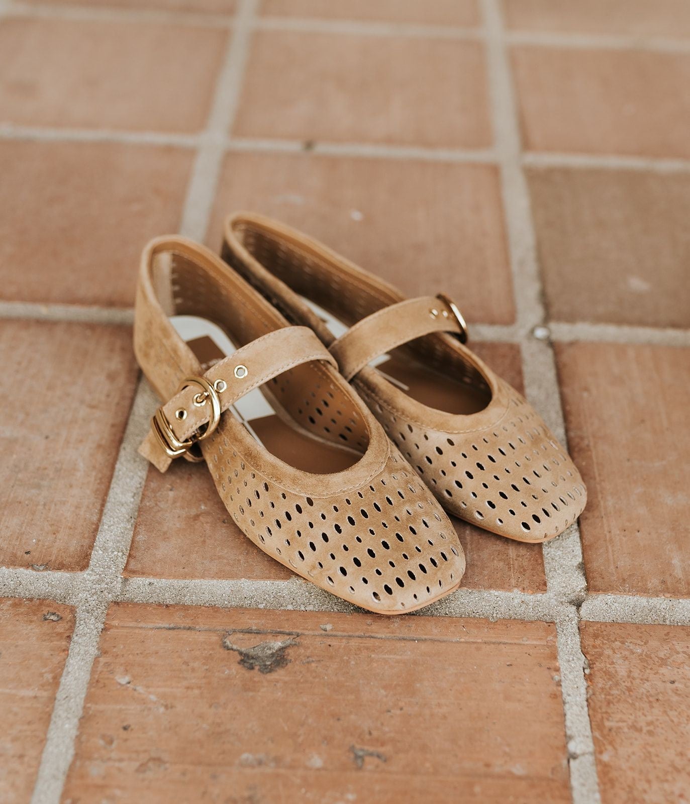 Dolce Vita Mikel Light Brown Perforated Suede - Southern Soule Designs