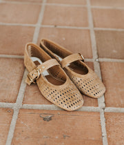 Dolce Vita Mikel Light Brown Perforated Suede - Southern Soule Designs