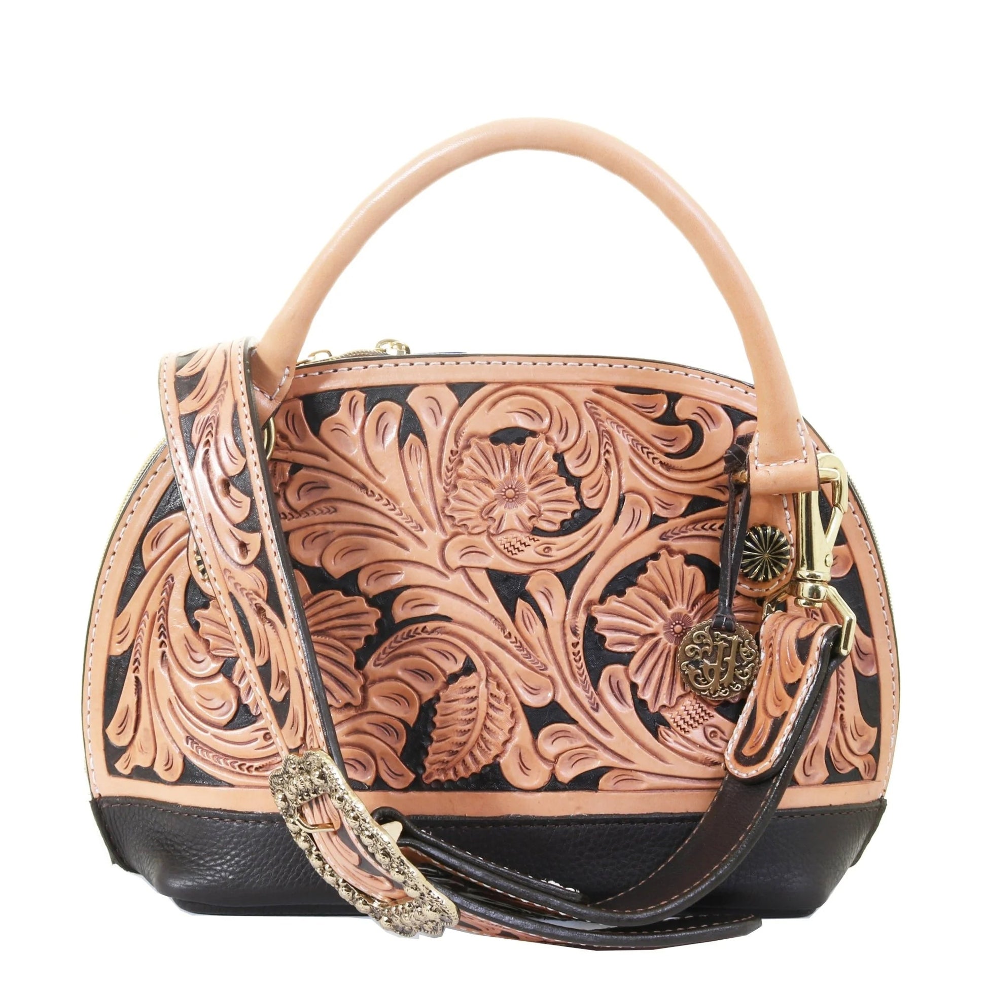 Dome Satchel Natural Leather DS01 - Southern Soule Designs