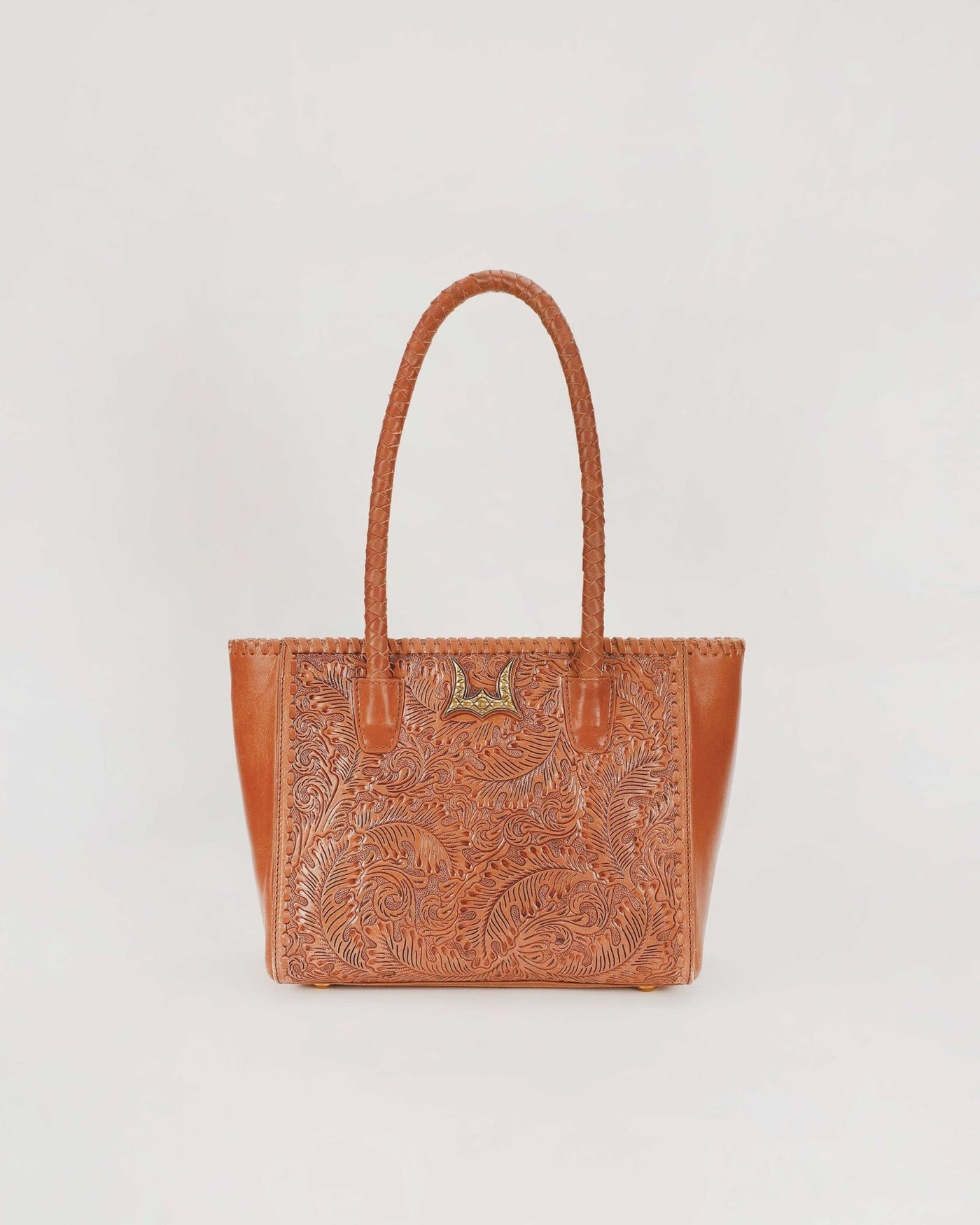 Drover Medium Bag - Handtooled Leather - Southern Soule Designs