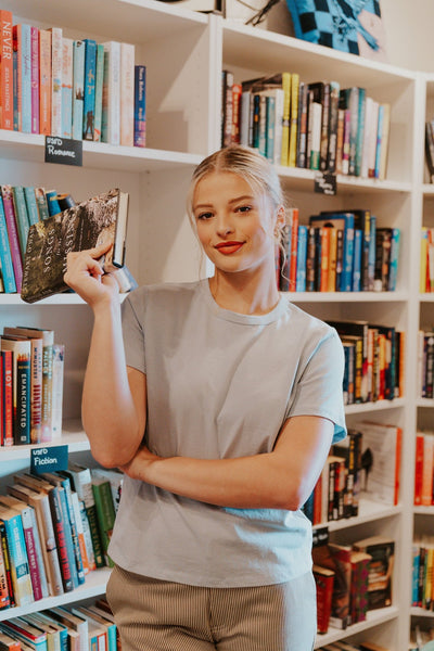 Dusty Blue Jules Crop Top TBT257 - Southern Soule Designs