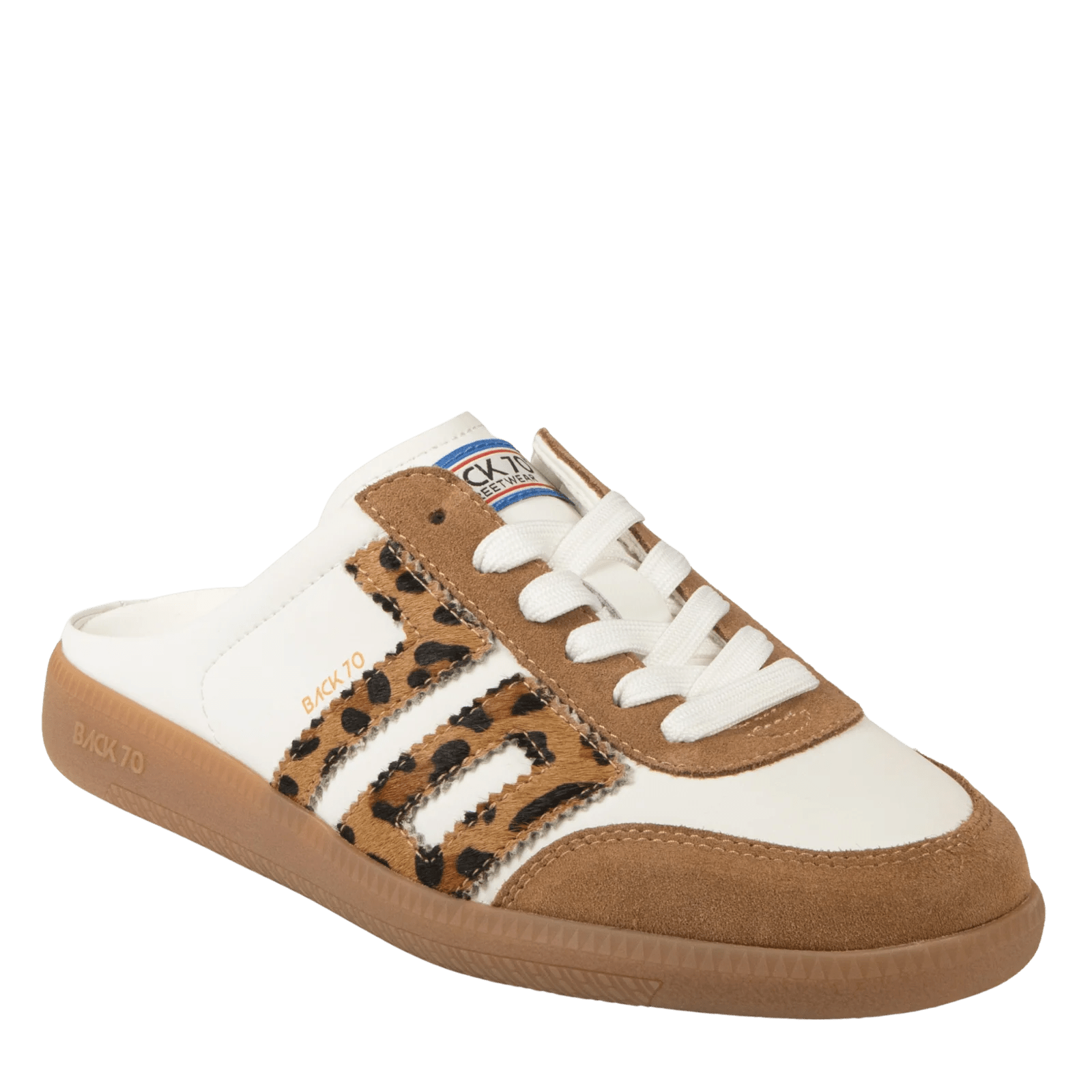Easter in White Leopard Backless Sneaker - Southern Soule Designs