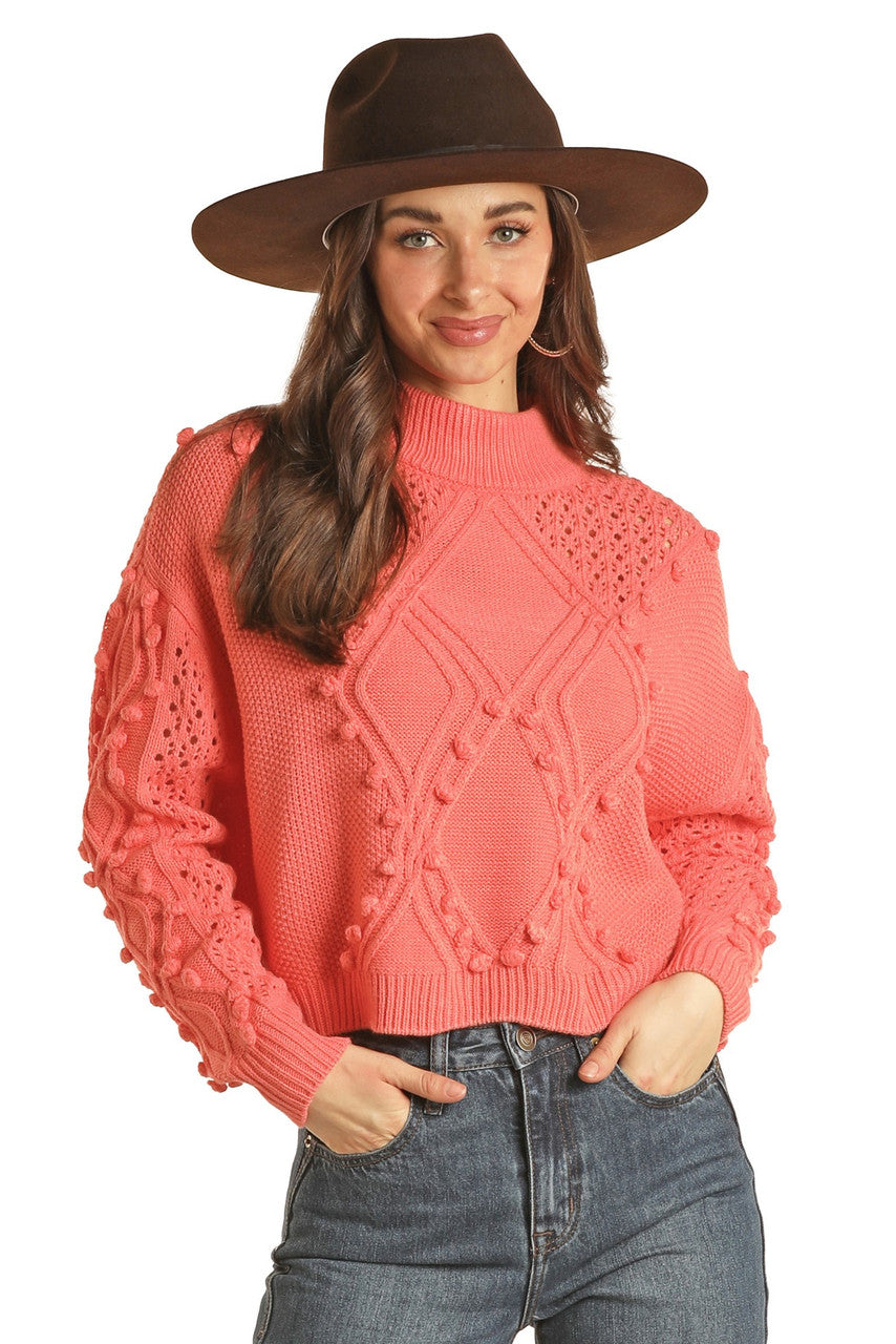 Rock & Roll BW32T02696 Coral Knots Sweater