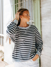 Eclipse The Everyday Striped Crew Top ZT263558 - Southern Soule Designs