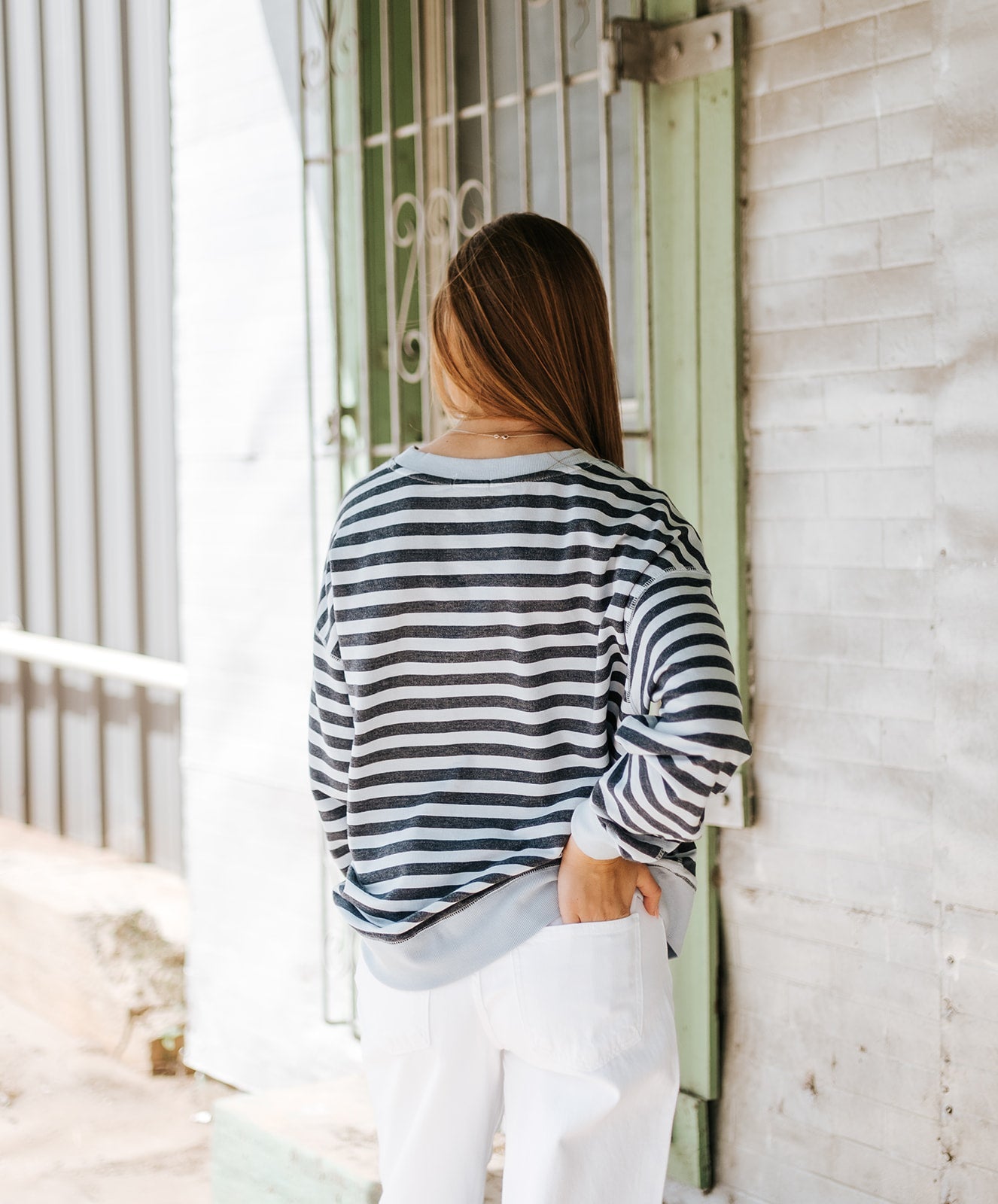Eclipse The Everyday Striped Crew Top ZT263558 - Southern Soule Designs