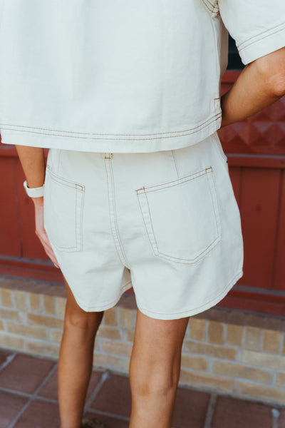 Ecru Skort Stitch Detail S4856ST - Southern Soule Designs