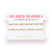 Eleanor Bracelet in Champagne + June in Gold (Stack of 2) - Southern Soule Designs