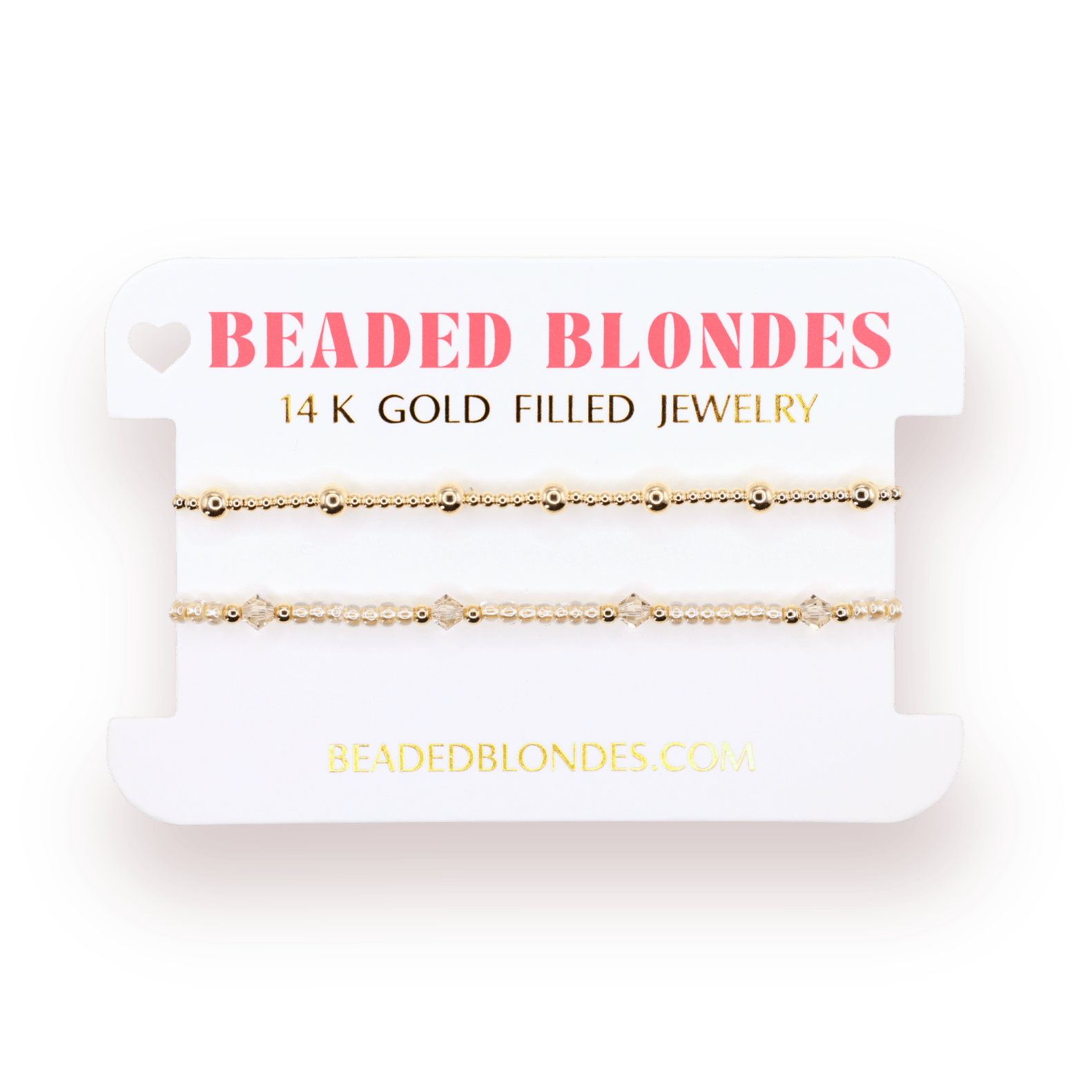 Eleanor Bracelet in Champagne + June in Gold (Stack of 2) - Southern Soule Designs