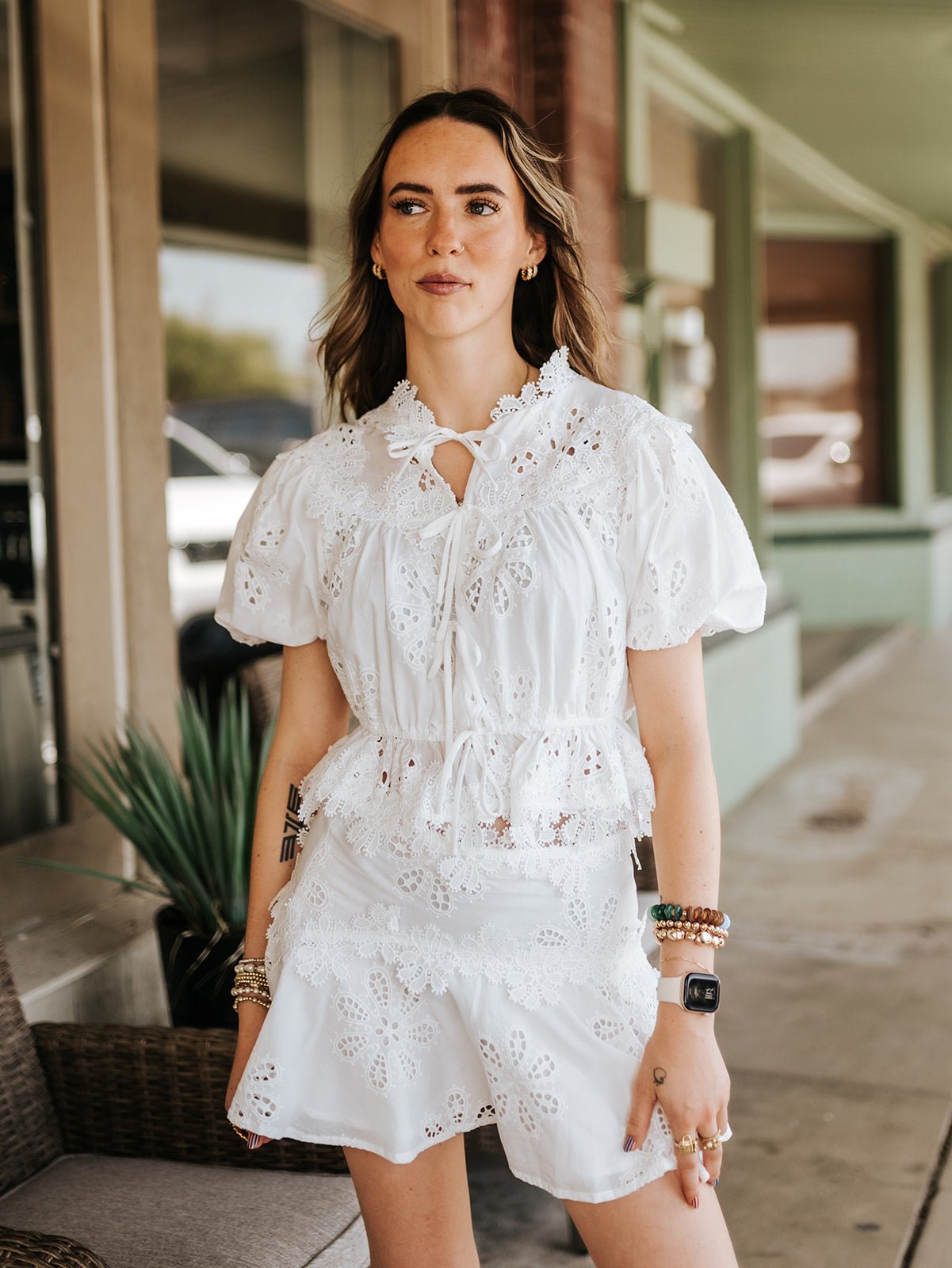Eleanor Off White Skirt S2674S - Southern Soule Designs