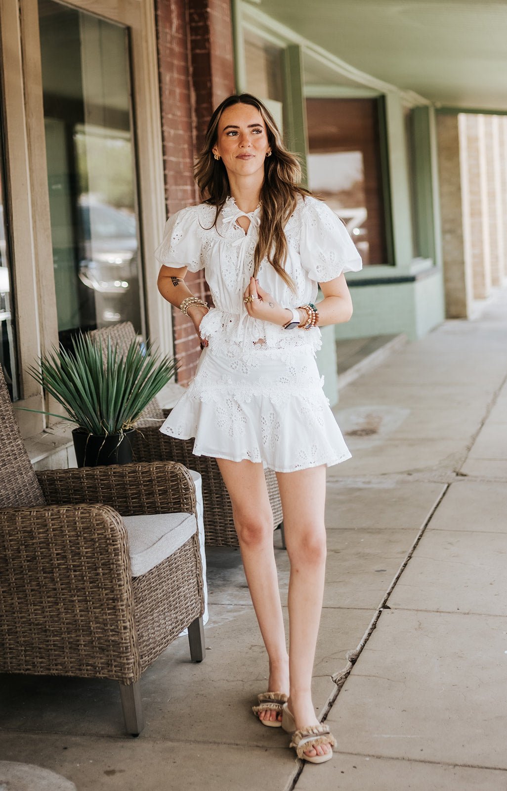 Eleanor Off White Skirt S2674S - Southern Soule Designs