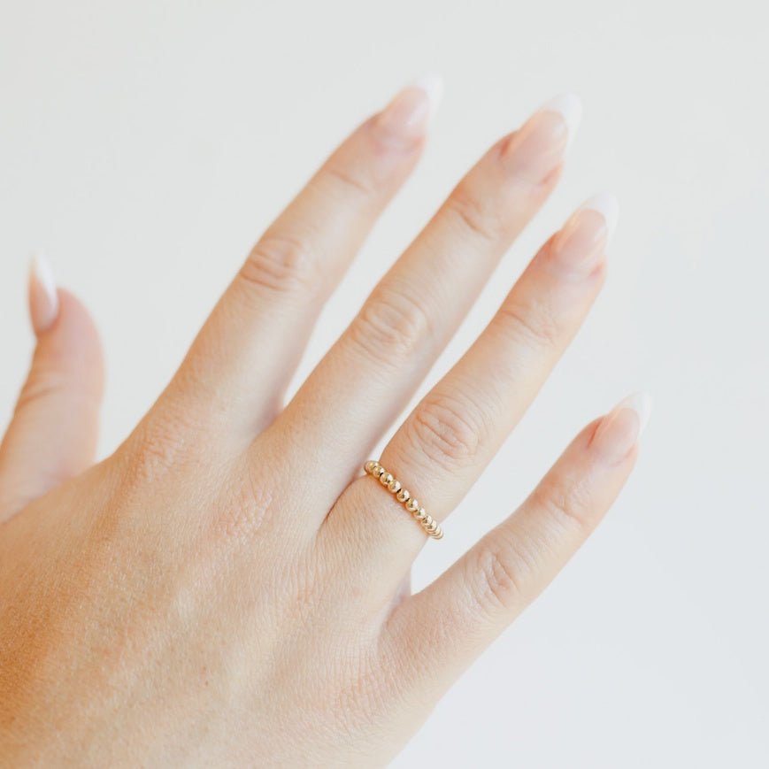 Ella Gold Beaded Ring - Southern Soule Designs
