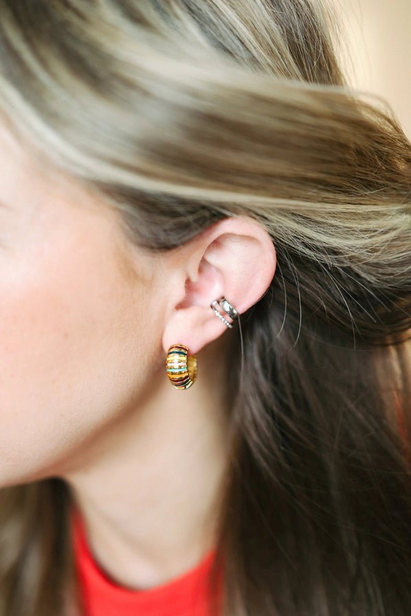 Elly Colorful Hoop Earrings - Southern Soule Designs