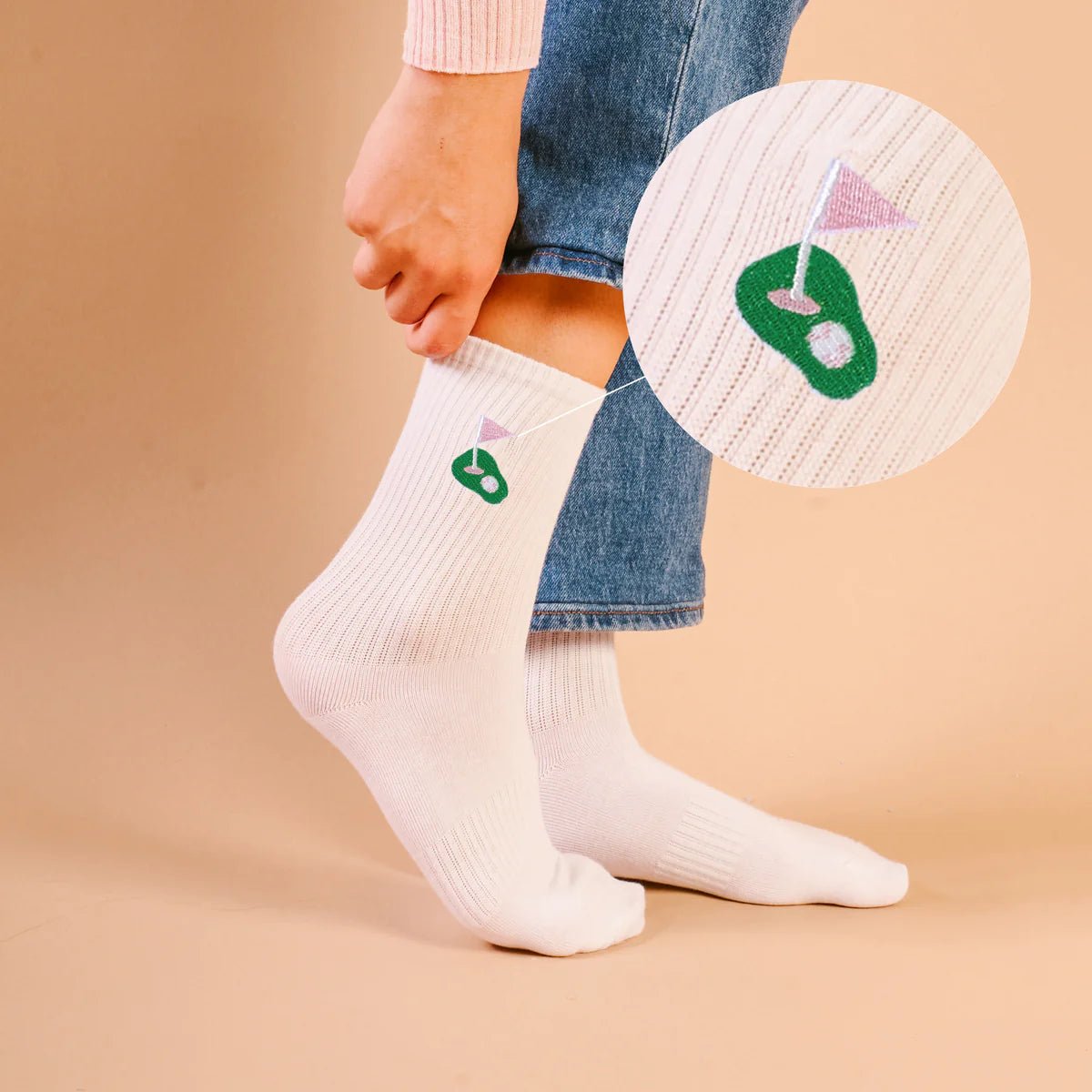 Embroidered Crew Socks - Southern Soule Designs