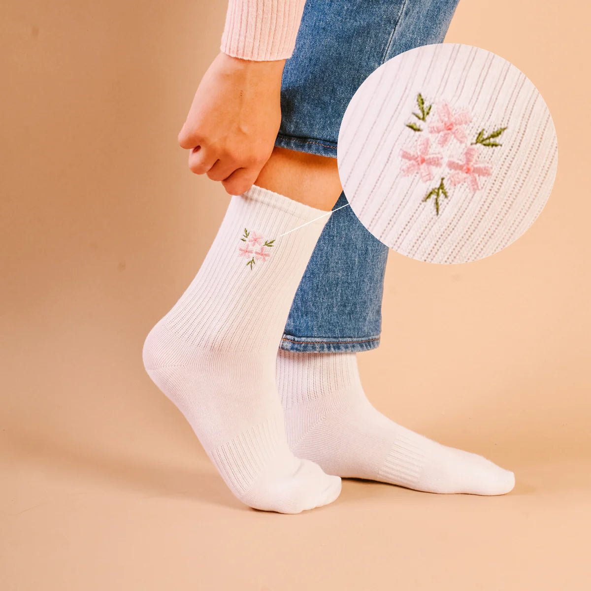 Embroidered Crew Socks - Southern Soule Designs