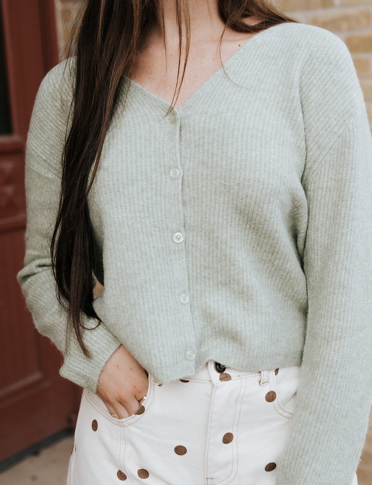 Emile Cardigan Bay Leaf ZW253350 - Southern Soule Designs