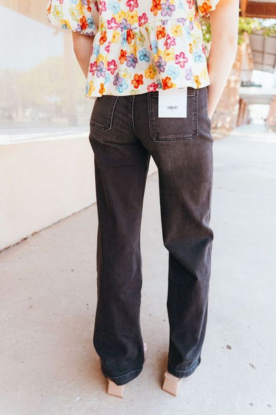 Engross High Rise Wide Trouser Jean T6569 - Southern Soule Designs