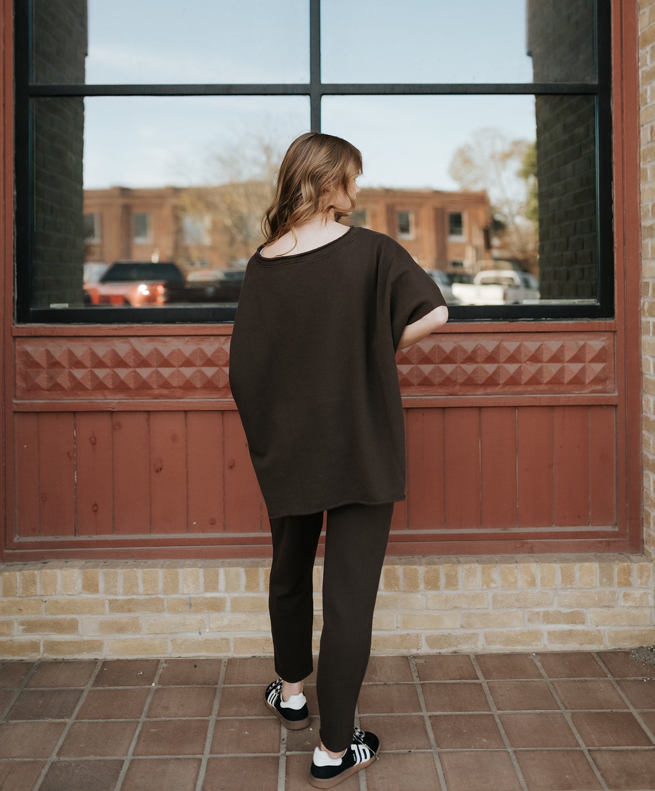 Espresso Malibu Essential Tapered Lounge Pants KP5777 - Southern Soule Designs