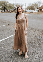 Espresso Twofer Knit Tank Midi Dress WL25 - 12337 - Southern Soule Designs