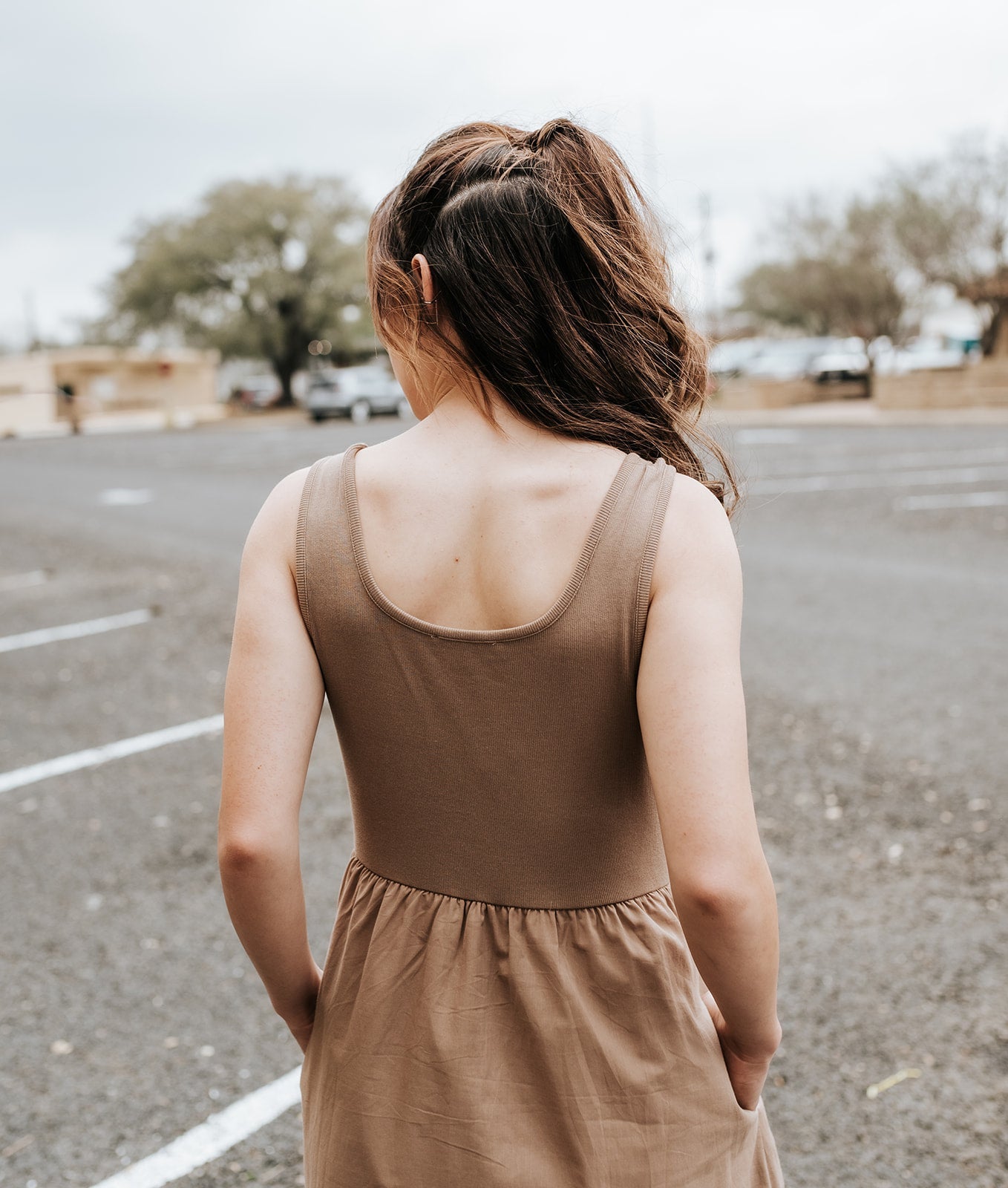 Espresso Twofer Knit Tank Midi Dress WL25 - 12337 - Southern Soule Designs