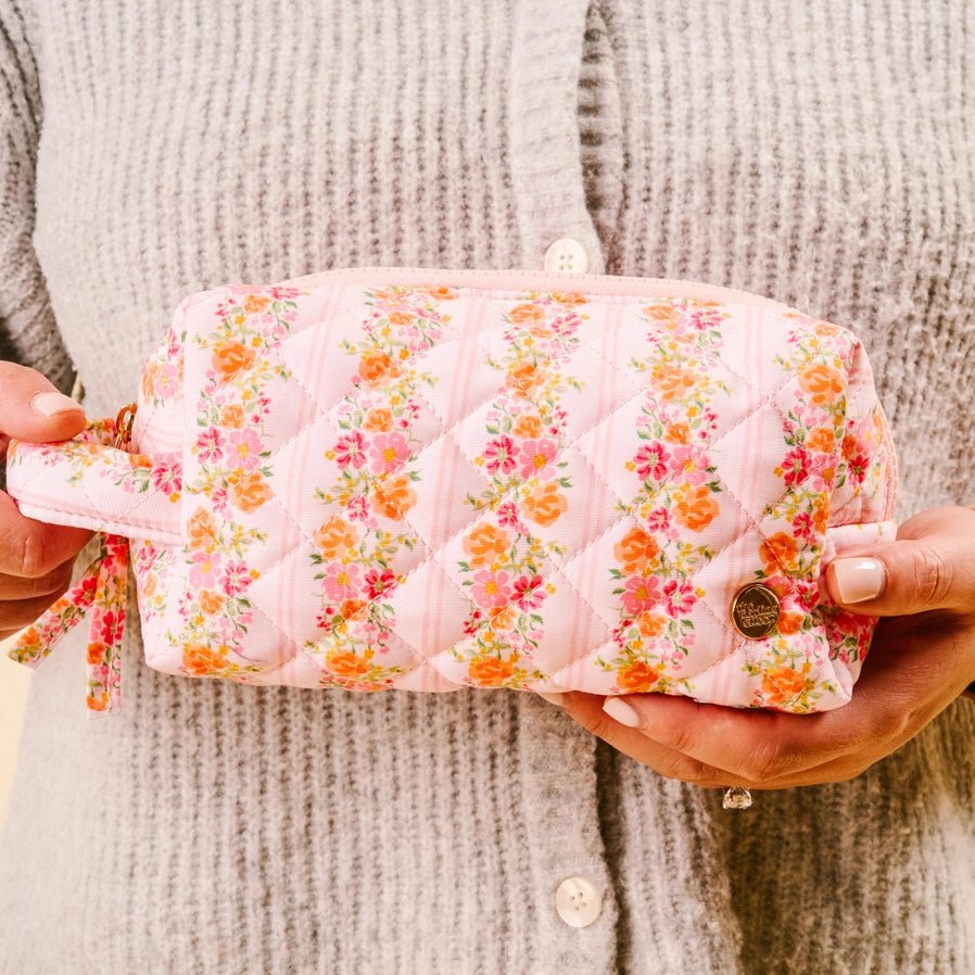 Essentials Quilted Cosmetic Pouch - Southern Soule Designs