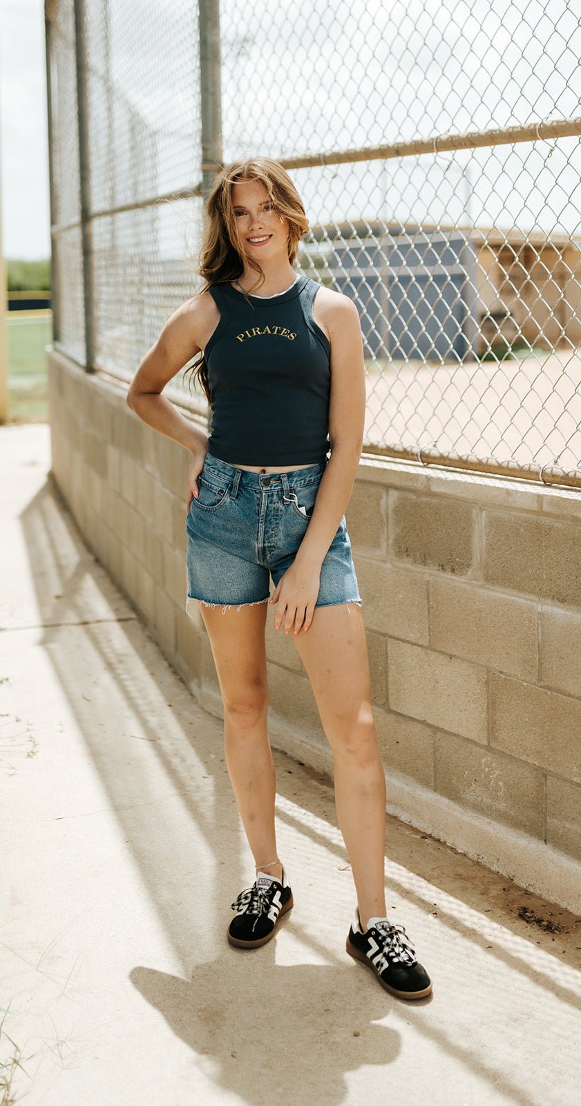 Everyday Hi-Rise Denim Shorts Vintage Indigo ZS232661S - Southern Soule Designs