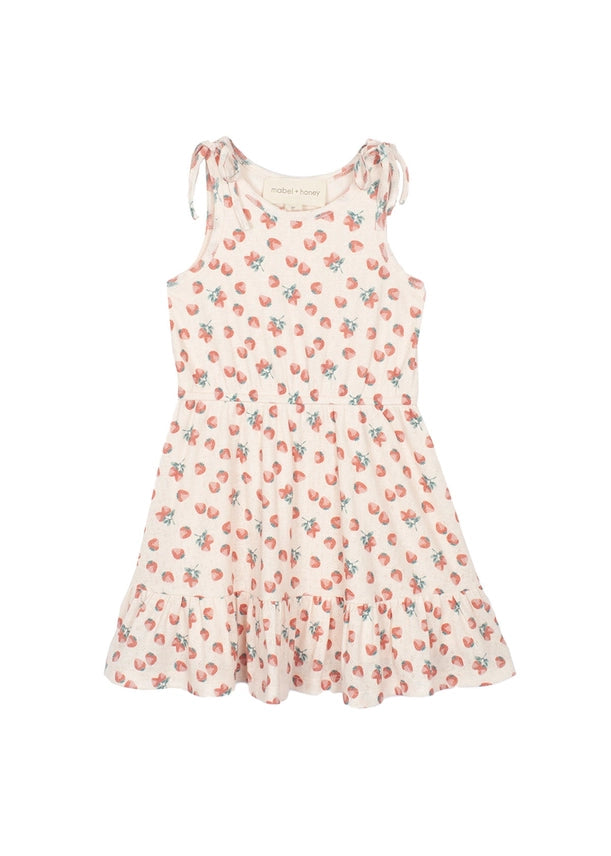 Girls Ivory Strawberry Sweetheart Dress 7152CMCM