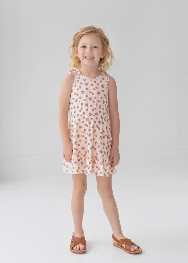 Girls Ivory Strawberry Sweetheart Dress 7152CMCM