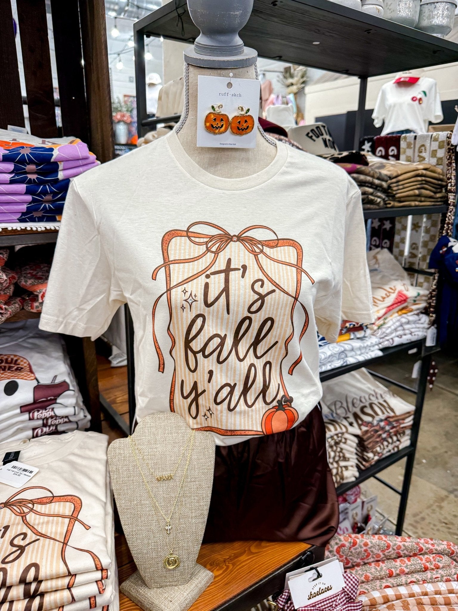 Fall Y'all Crest Tee - Southern Soule Designs