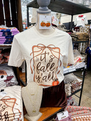 Fall Y'all Crest Tee - Southern Soule Designs