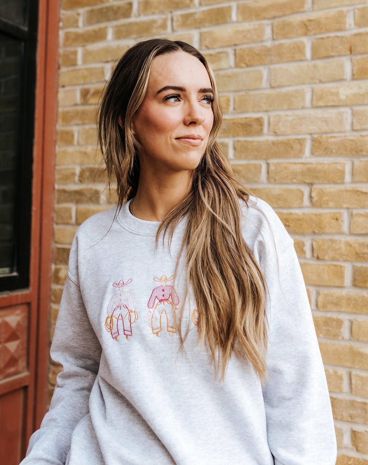 Fancy Pants Embroidered Crewneck - Southern Soule Designs