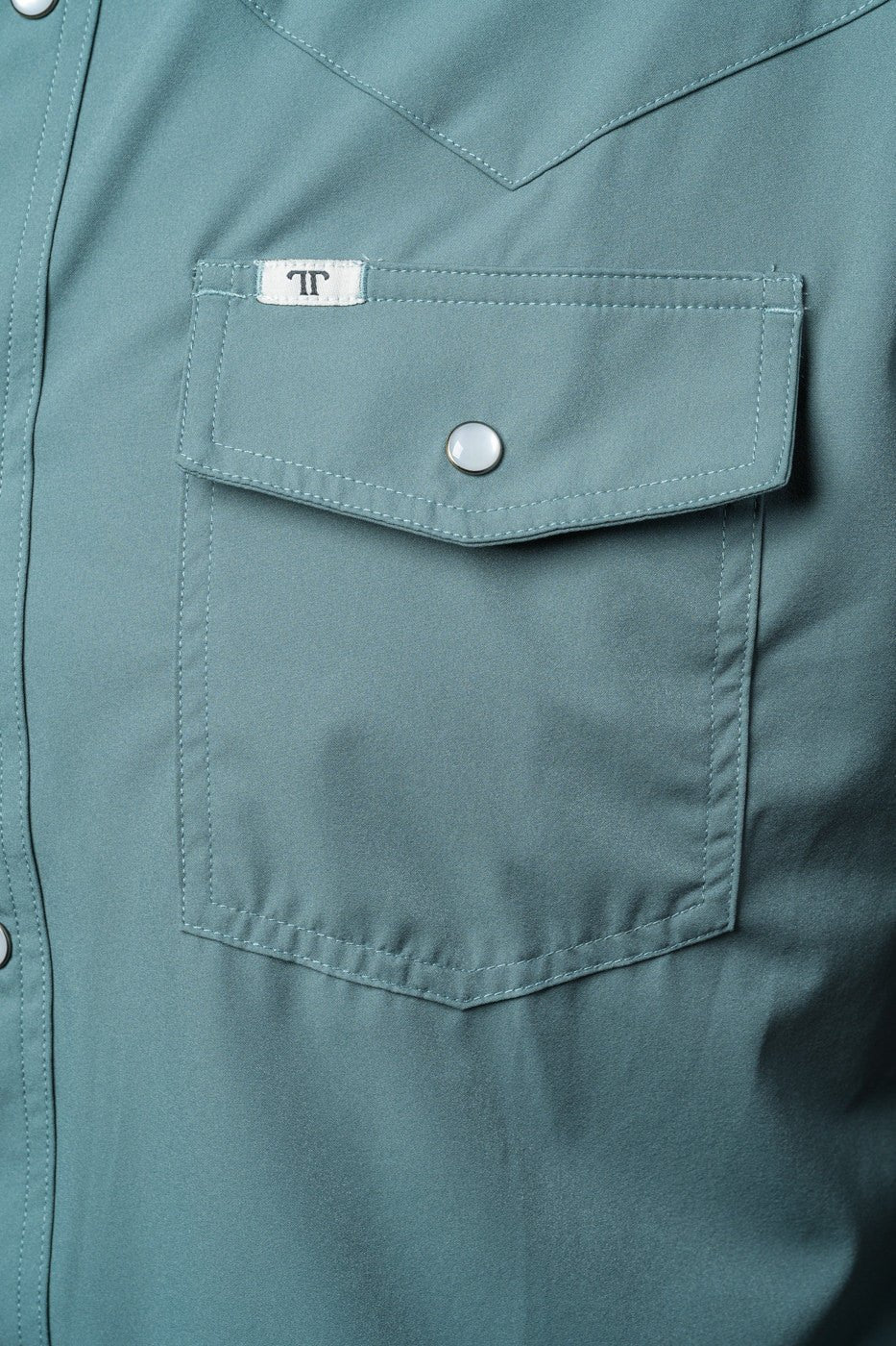 Ferrell - Aqua Short Sleeve Snap Shirt - Southern Soule Designs