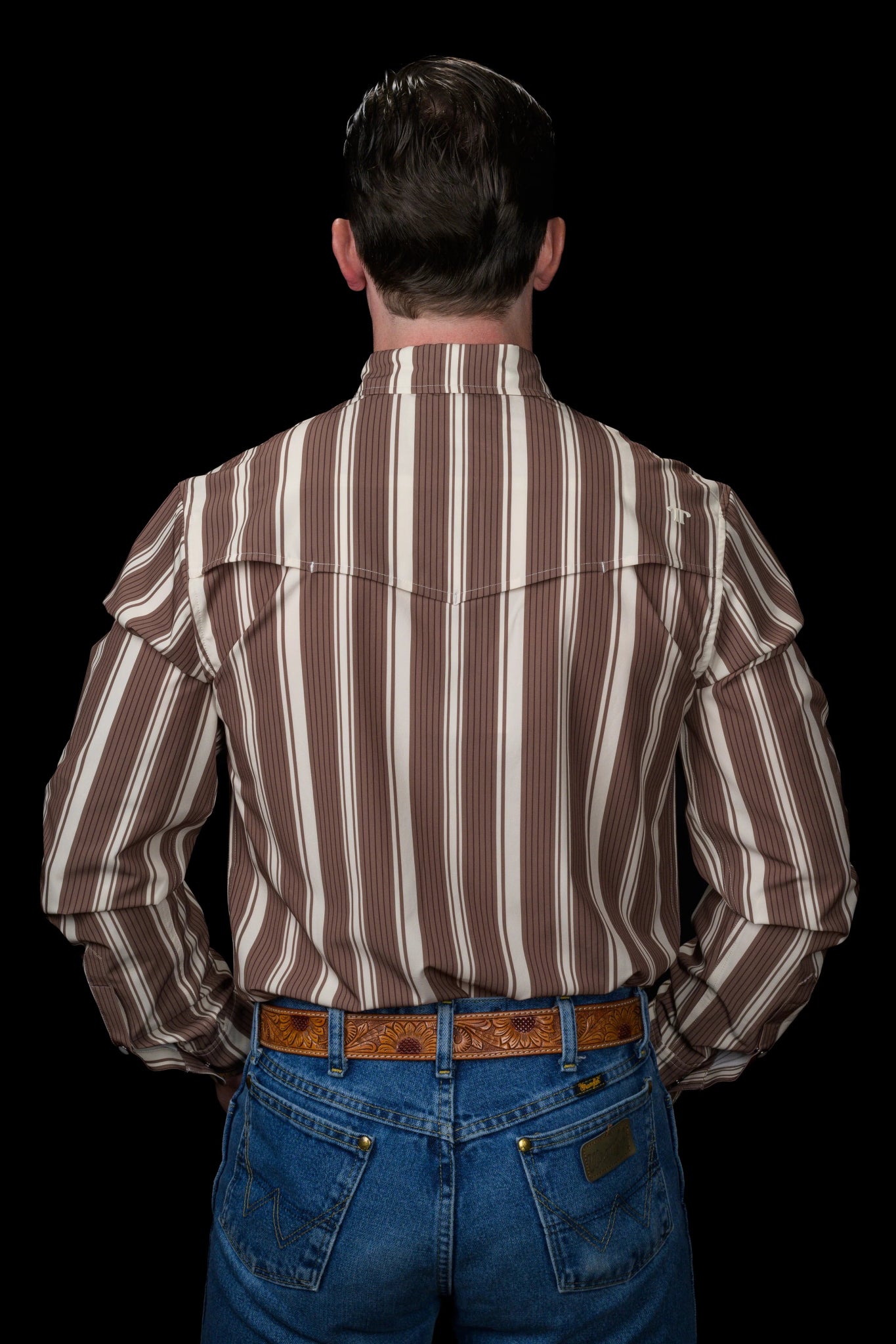 Ferrell - Atlas Brown Long Sleeve Snap Shirt - Southern Soule Designs