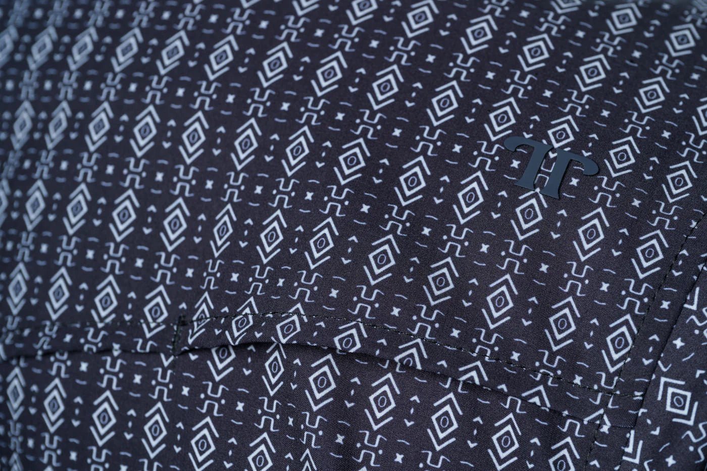 Ferrell - Aztec Short Sleeve Snap Shirt Black - Southern Soule Designs