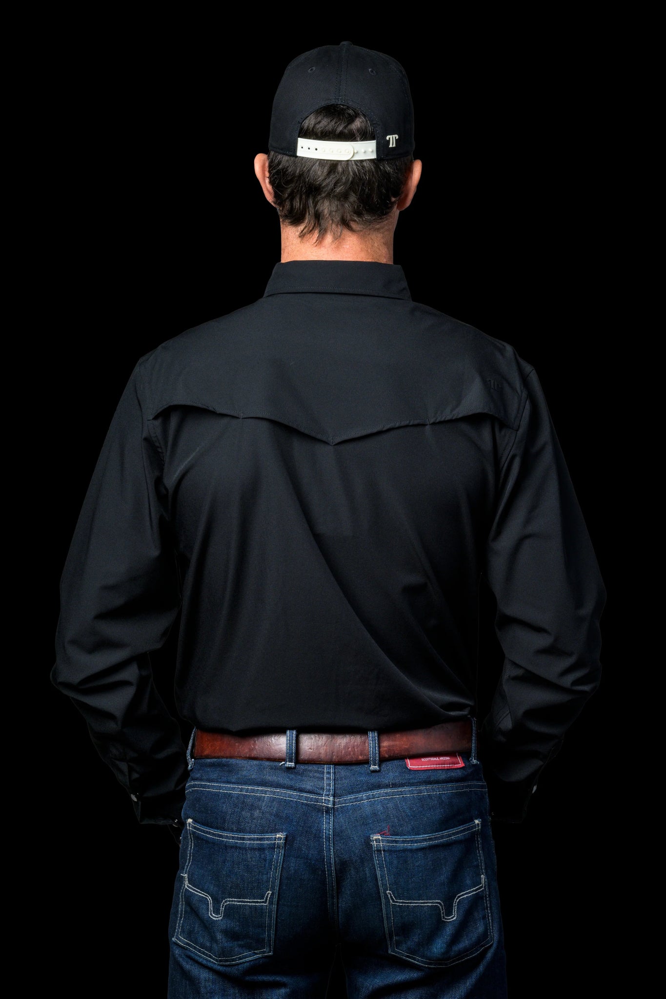 Ferrell - Black Long Sleeve Snap Shirt - Southern Soule Designs