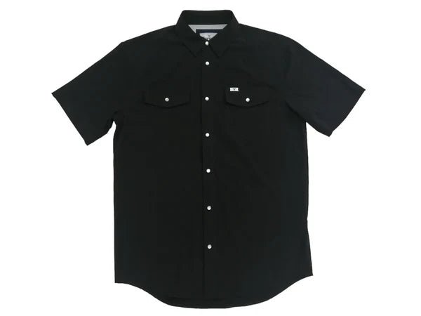 Ferrell - Black Short Sleeve Snap Shirt - Southern Soule Designs