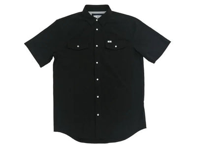 Ferrell - Black Short Sleeve Snap Shirt - Southern Soule Designs
