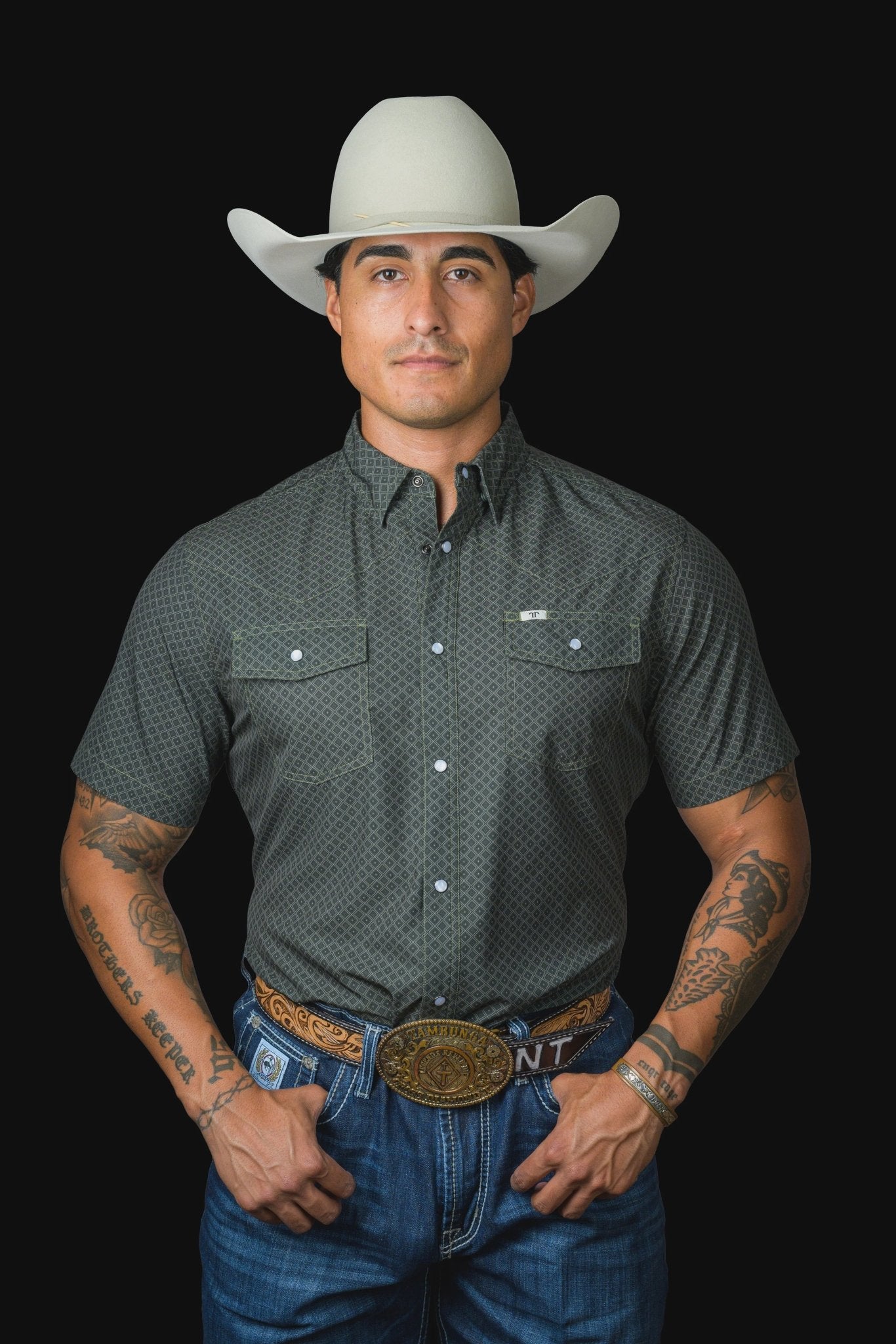 Ferrell - Buddy Short Sleeve Snap Shirt - Southern Soule Designs