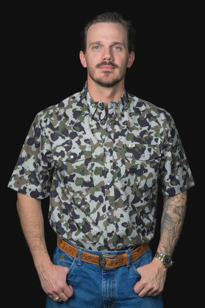 Ferrell - Camo 2.0 Short Sleeve Snap Shirt 2322 - Southern Soule Designs